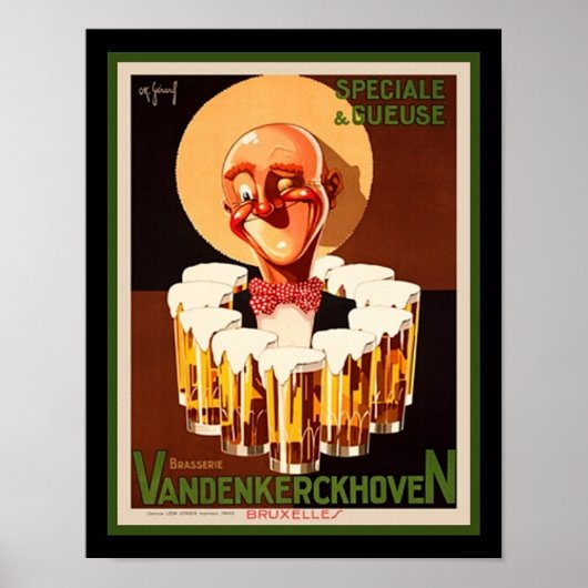 Annonce de bière Art Déco 1930 (Devant)