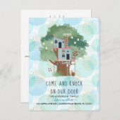 Annonce de déménagement | Carte postale de Treehou (Devant / Derrière)