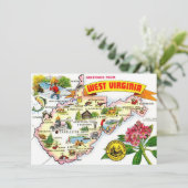 Annonce de déménagement de carte de Virginie-Occid (Debout devant)