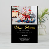 Annonce de déménagement en noir et blanc pour les  (Debout devant)