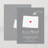 Annonce de déménagement État COLORADO Carte postal (Devant / Derrière)