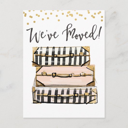 Annonce de déménagement Nous avons déménagé Carte  (Devant)