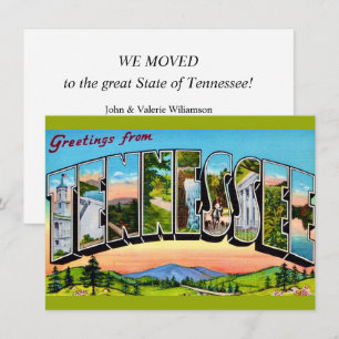 Annonce de déménagement par carte postale du Tenne