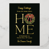 Annonce de déménagement pour les fêtes en FOIL de  (Recto)