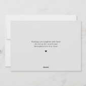 Annonce de déménagement sur carte de vœux Simply H (Dos)