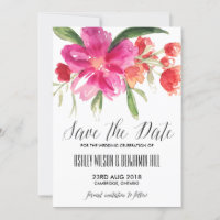 Annonce de Faire-Part de Mariage à l'aquarelle Ros
