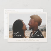 Annonce de Faire-Part de Mariage en Calligraphie B (Devant / Derrière)