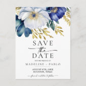 Annonce de faire-part de mariage floral pour réser (Devant)