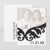 Annonce de faire-part de photo de monogramme perso (Devant / Derrière)