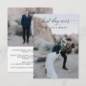 Annonce de Fuite de Mariage Invitation (Devant / Derrière)