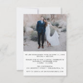 Annonce de Fuite de Mariage Invitation (Dos)