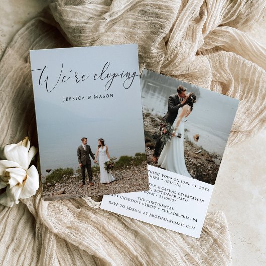 Annonce de Fuite en Amoureux Invitation