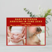 Annonce de grossesse échographie de la Saint-Valen (Debout devant)