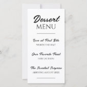 Annonce de grossesse par un menu de dessert Révéla (Devant)