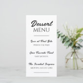 Annonce de grossesse par un menu de dessert Révéla (Debout devant)