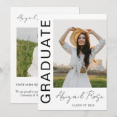 Annonce de la carte photo verticale moderne 2023 (Devant / Derrière)