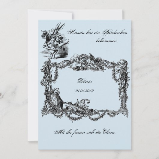 Annonce de la naissance - Carte de naissance (Devant)