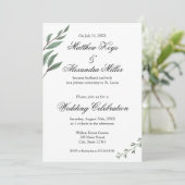 Annonce de mariage et invitation à la réception (Debout devant)