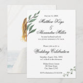 Annonce de mariage et invitation à la réception (Devant / Derrière)