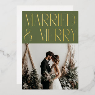 Annonce de Mariage Joyeux Moderne pour les Fêtes