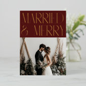 Annonce de Mariage Joyeux Moderne pour les Fêtes (Debout devant)
