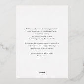 Annonce de Mariage Joyeux Moderne pour les Fêtes (Verso)