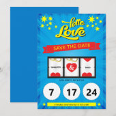 Annonce de mariage Lotto Love Save the Date (Devant / Derrière)