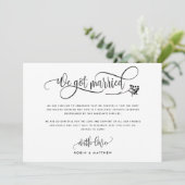 Annonce de mariage moderne / Faire-part de fuite (Debout devant)