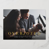 Annonce de naissance avec une photo de vacances en (Recto)