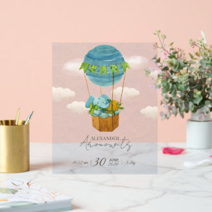 Annonce de naissance bébé éléphant mignon en montg