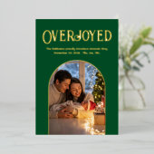 Annonce de naissance de bébé Luxe Evergreen Photo (Debout devant)