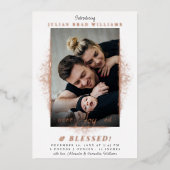 Annonce de naissance de vacances de photo bénie ra (Recto)