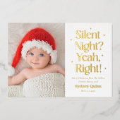 Annonce de naissance fête de Noël en véritable feu (Recto)