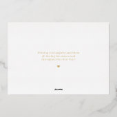 Annonce de naissance fête de Noël en véritable feu (Verso)