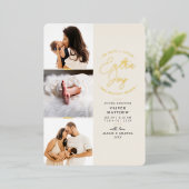 Annonce de naissance Fête verte Extra Joy Photo (Debout devant)