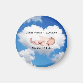 Annonce de naissance personnalisée Magnet Nuage Co