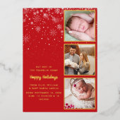 Annonce de naissance photo alu C'est froid dehors (Recto)