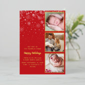 Annonce de naissance photo alu C'est froid dehors (Debout devant)