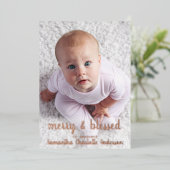 Annonce de naissance photo de vacances en Rose Gol (Debout devant)