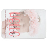 annonce de naissance rose fille Photo Magnet (Horizontal)