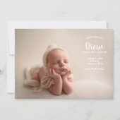 Annonce de notre Faire-part de naissance photo de (Devant)