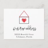 Annonce de nouvelle adresse de résidence Carte pos (Devant)