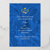 Annonce de remise de diplôme universitaire abstrai (Verso)
