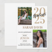 Annonce de remise de diplômes 2025, Invitation à l (Devant / Derrière)