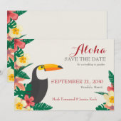 Annonce de save the date tropicale (Devant / Derrière)