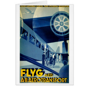 Annonce de Vintage voyage de transport aérien A-B