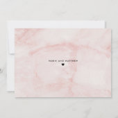 Annonce d'événement reporté, Carte en marbre rose (Dos)