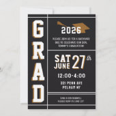 Annonce et invitation LETTREMAN GRAD (Dos)