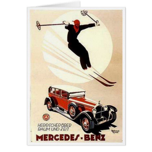 Annonce ski vintage Mercedes Benz (Devant)