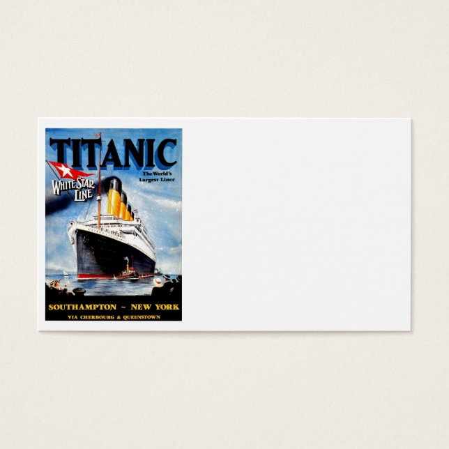 Annonce voyage Titanic RMS (Devant)